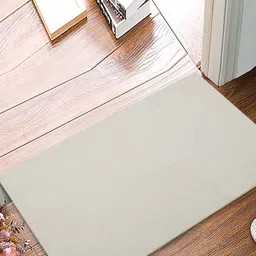 CAZIMO Off-White Rectangular Anti Skid Doormat-7