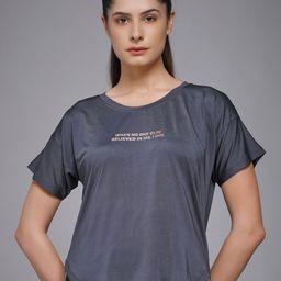 MKH Women Dri-Fit Typography Printed Round Neck Slim Fit T-shirt-picture-5
