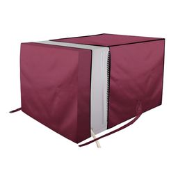 The Furnishing Tree Maroon Plastic Air Conditioner Cover-48