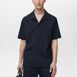 MANGO MAN Knitted Casual Shirt-image-44