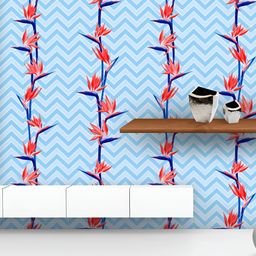 ArtzFolio Printed UV-Resistant Anti-Bacterial African Crane Flower Peel & Stick Wallpaper-image-56