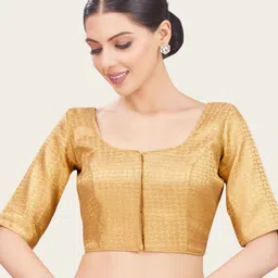 Studio Shringaar Women Woven Design Saree Blouse-30