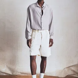 H&M Relaxed Fit Twill Bermuda Shorts-image-93
