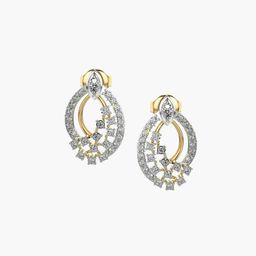VALANOVA 18K Yellow Gold 0.54 Ct Lab Grown Diamond Earrings-image-103