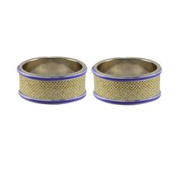 Vidhya Kangan Gold-Toned Stainless Steel Bangles-image-20