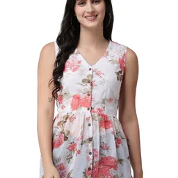 ZARISTAA Women Floral Printed Georgette Top-picture-28