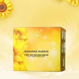 Shahnaz Husain 5 Step -Cleanser- Scrub- Mask- Cream- Serum Anti-Tan Skin Care Kit - 50g-58