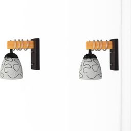 SOMIL Black Glass Cylinder Printed Wall Lamps-picture-40