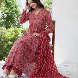 NWH Women Maroon Kurta Sets-picture-15