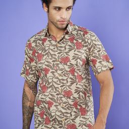 COTLAND FASHION Men Premium Floral Opaque Printed Casual Shirt-image-80