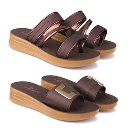 BERSACHE Women Open Toe Flats with Buckles-image-71