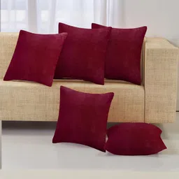 IVAZA Unisex Maroon Cushion Covers-image-97