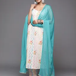 KSUT Off White Cotton Blend Kurta Sets-37