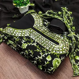 DIVASTRI Embroidered Unstitched Dress Material-picture-19