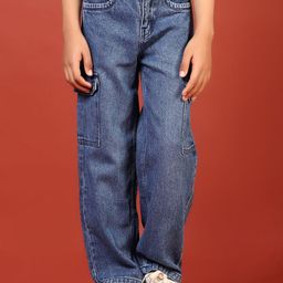 V-Mart Boys Solid Regular Fit Mid-Rise Light Fade Jeans-12