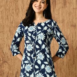 Anouk Rustic Women Ethnic Motifs Printed Pure Cotton Straight Kurti-picture-35