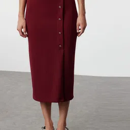 Trendyol Pencil Midi Skirt-image-12