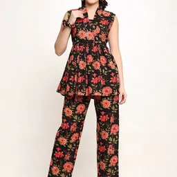CORDSET Printed Pure Cotton Tunic & Trousers Co-Ords-picture-49