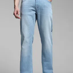 Jack & Jones Men Wide Leg High-Rise Clean Look Light Fade Jeans-picture-19
