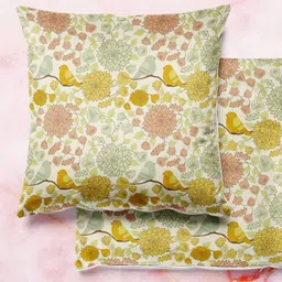 ArtzFolio Multicoloured Set of 2 Velvet Square Cushion Covers-10