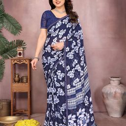 Moda Rapido Floral Printed Poly Georgette Saree-picture-34