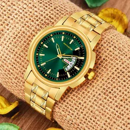 WATCHSTAR Men Bracelet Style Straps Analogue Watch DD gold greenWC-image-72