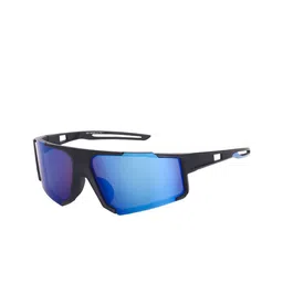 Peter Jones Eyewear Unisex Sports Sunglasses with UV Protected Lens PS001BL-Blue-37