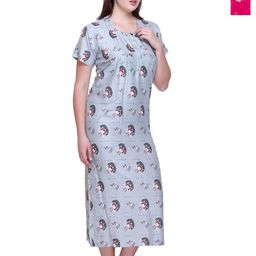 TRUDO Printed Maxi Nightdress-image-37