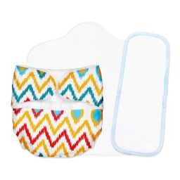 SuperBottoms Set Of 3 Newborn UNO Cloth Diaper With Magic Pad & Booster Pad-57