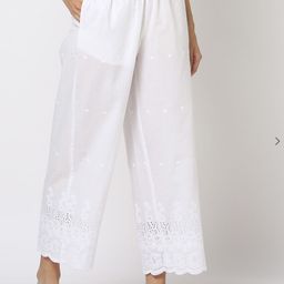 BCZ Style Women Flared Slip-On Handloom Palazzos-image-12