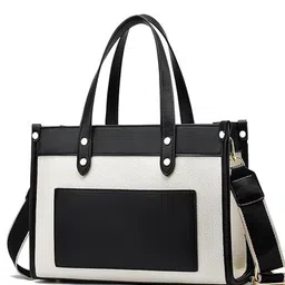 Mast & Harbour Colourblocked PU Structured Satchel Purse With Cut Work-image-5