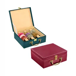 Aura Teal Set of 2 Regular Jewellery Organiser Organisers-20