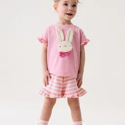 YK Girls Printed T-shirt With Shorts-picture-11