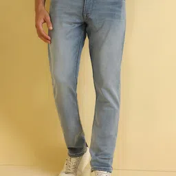 Allen Solly Men Cotton Slim Fit Light Fade Jeans-picture-43
