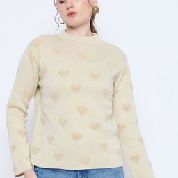 Madame Women Self Design Long Sleeves Round Neck Pullover Sweaters-picture-28