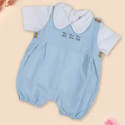 MeeMee Infant Girls Pure Cotton Dungaree Set-image-39