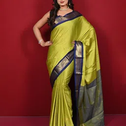 A S CREATION Zari Silk Cotton Paithani Saree-52