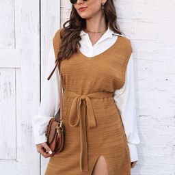 bebe Women Longline Pullover Sweater-image-97