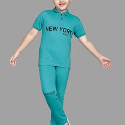 US Fly Printed Polo Collar Clothing set-image-73