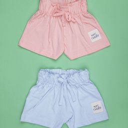 V-Mart Kids Infant Pack of 2 Regular Fit Cotton Shorts-picture-4