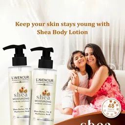 L'AVENOUR Set Of 2 Shea  Moisturizing Body Lotion With Shea Butter & Vitamin E-200 ml Each image 3