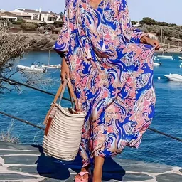 all about you Floral Print A-Line Dress-image-82