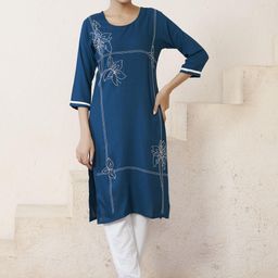 KALINI Women Embellished Floral Kurta-picture-51