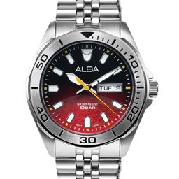 ALBA Black & Red dial Gravity Collection Gradation Mars Motion Powered Watch AV3581X1-29