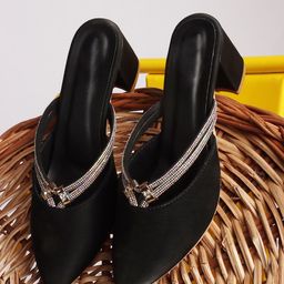 SIRDENILL Women Pointed Toe Block Mules-image-66