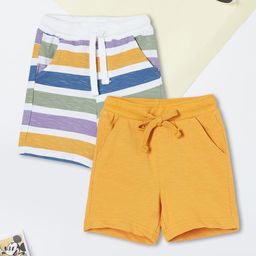max Boys Pack Of 2 Mid-Rise Regular Fit Shorts-85