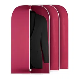 Aura Maroon 3 Pieces Wardrobe Suit Organisers-18