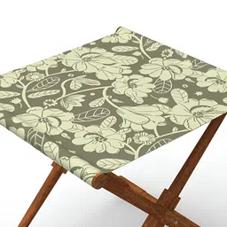 Chumbak Grey & Yellow Printed Bistro FoldableStool image 5
