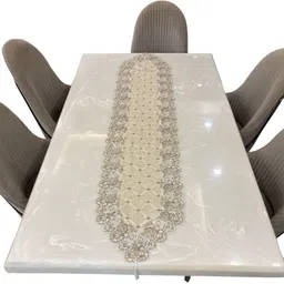 TANLOOMS Grey Embroidered Table Runner-50