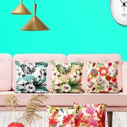ArtzFolio Multicoloured Set of 5 Square Cushion Covers-image-62